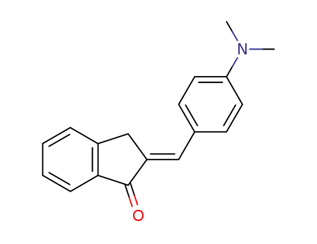 Molecular Structure of 5706-20-7 (2-[4-(Dimethylamino)benzylidene]indan-1-one)