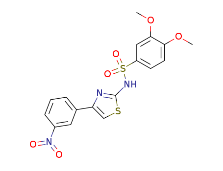 3,4-dimethoxy-N-[4-(3-nitrophenyl)-1,3-thiazol-2-yl]benzenesulfonamide
