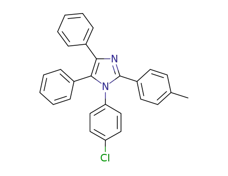 Molecular Structure of 912952-59-1 (1-(4-chlorophenyl)-2-(4-methylphenyl)-4,5-diphenyl-1H-imidazole)