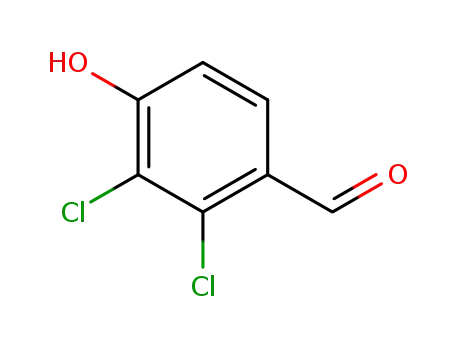Molecular Structure of 16861-22-6 (2,3-Dichloro-4-hydroxybenzaldehyde)