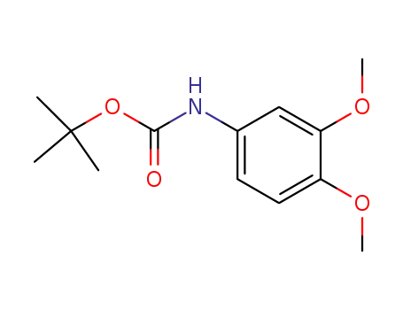 Molecular Structure of 102421-43-2 (N-(3,4-dimethoxyphenyl)-Carbamic acid 1,1-dimethylethyl ester)