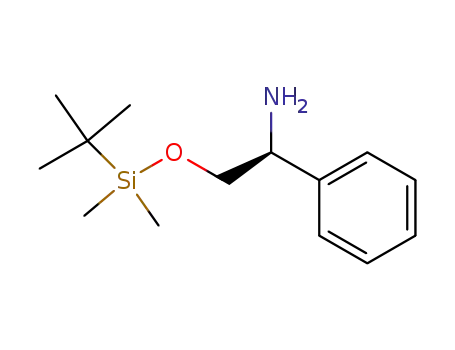 Molecular Structure of 120417-13-2 ((S)-2-(tert-butyldimethylsilyloxy)-1-phenylethylamine)