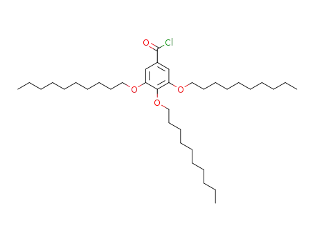 Molecular Structure of 122060-80-4 (Benzoyl chloride, 3,4,5-tris(decyloxy)-)