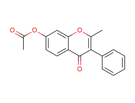 Molecular Structure of 3211-63-0 (2-methyl-4-oxo-3-phenyl-4H-chromen-7-yl acetate)
