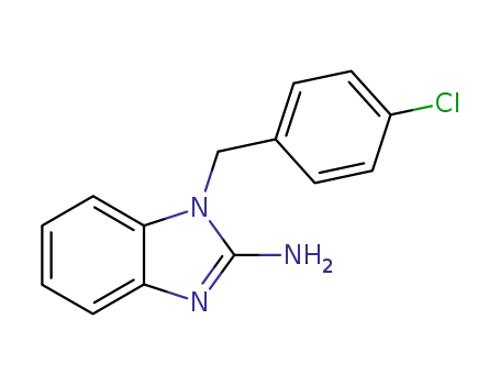 Molecular Structure of 109635-38-3 (1-(4-Chlorophenylmethyl)-2-aminobenzimidazole)
