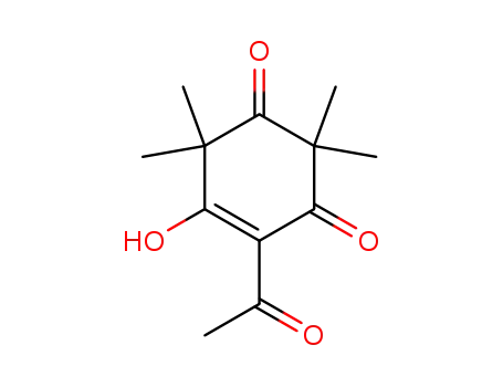 Molecular Structure of 7073-22-5 (4-Cyclohexene-1,3-dione, 4-acetyl-5-hydroxy-2,2,6,6-tetramethyl-)