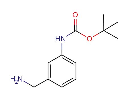 Molecular Structure of 205318-52-1 (3-(AMINOMETHYL)-1-N-BOC-ANILINE)