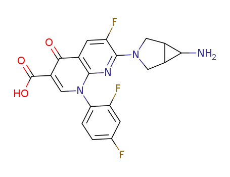 7-[(1R,5S)-6-azaniumyl-3-azabicyclo[3.1.0]hexan-3-yl]-1-(2,4-difluorophenyl)-6-fluoro-4-oxo-1,8-naphthyridine-3-carboxylate