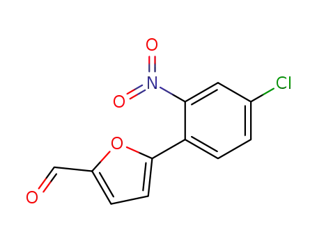 Molecular Structure of 480439-09-6 (5-(4-CHLORO-2-NITROPHENYL)FURFURAL  97)