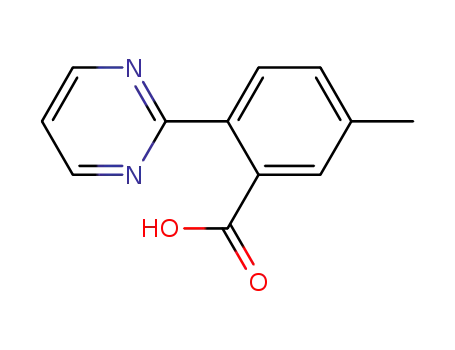 Molecular Structure of 1088994-22-2 (5-methyl-2-(pyrimidin-2-yl)benzoic acid)