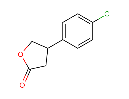 26717-54-4,4-(p-chlorophenyl)dihydrofuran-2(3H)-one,2(3H)-Furanone,4-(p-chlorophenyl)dihydro- (8CI); 4-(4-Chlorophenyl)dihydrofuran-2-one; b-(p-Chlorophenyl)-g-butyrolactone