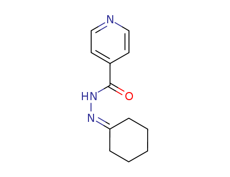 15407-81-5,N'-Cyclohexylideneisonicotinic hydrazide,4-Pyridinecarboxylicacid, cyclohexylidenehydrazide (9CI); Isonicotinic acid,cyclohexylidenehydrazide (6CI,7CI,8CI); Hydrazine,1-cyclohexylidene-2-isonicotinoyl- (6CI)