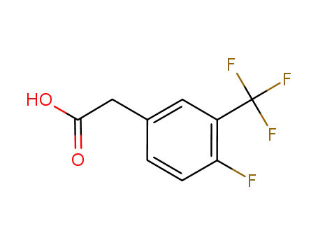 Molecular Structure of 220227-47-4 (4-FLUORO-3-(TRIFLUOROMETHYL)PHENYLACETIC ACID)
