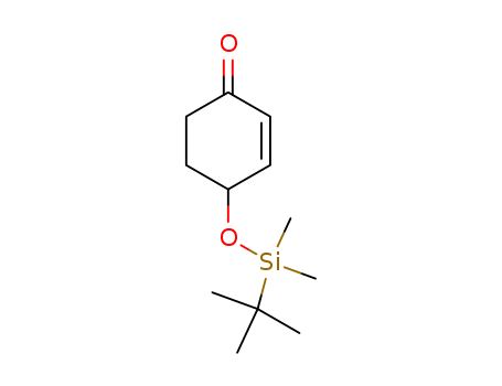 Molecular Structure of 119414-47-0 (2-Cyclohexen-1-one, 4-[[(1,1-dimethylethyl)dimethylsilyl]oxy]-)