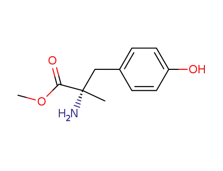 Molecular Structure of 7695-82-1 (ALPHA-METHYL-L-P-TYROSINE METHYL ESTER HYDROCHLORIDE)