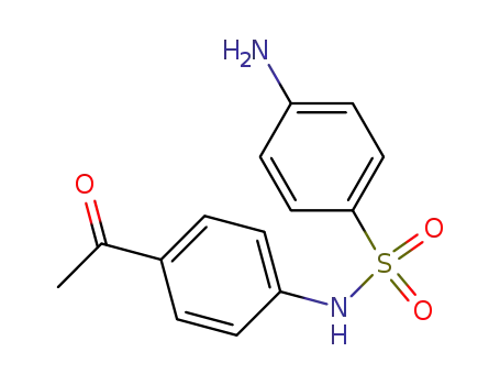 Molecular Structure of 19837-78-6 (N-(4-ACETYL-PHENYL)-4-AMINO-BENZENESULFONAMIDE)