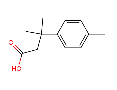 Molecular Structure of 42288-08-4 (3-METHYL-3-(4-METHYLPHENYL)BUTANOIC ACID)