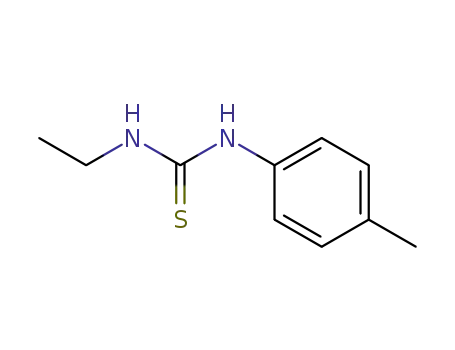 Molecular Structure of 2827-18-1 (1-ethyl-3-(4-methylphenyl)thiourea)
