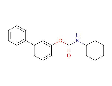 Molecular Structure of 546141-07-5 (N-Cyclohexylcarbamic acid [1,1'-biphenyl]-3-yl ester)