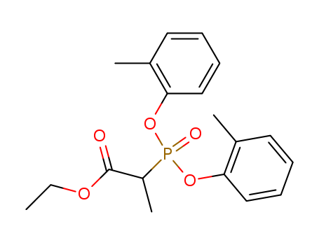 Propanoic acid, 2-[bis(2-methylphenoxy)phosphinyl]-, ethyl ester