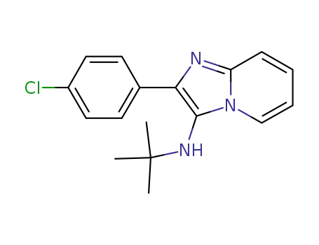 Molecular Structure of 601468-08-0 (N?(tert?butyl)?2?(4?chlorophenyl)imidazo[1,2?a]pyridin?3?amine)