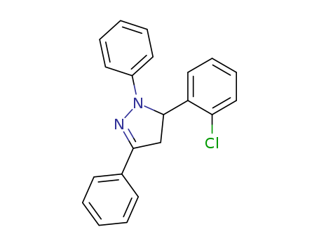 1H-Pyrazole, 5-(2-chlorophenyl)-4,5-dihydro-1,3-diphenyl-