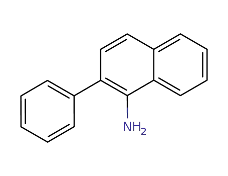 Molecular Structure of 23645-37-6 (1-Amino-2-phenylnaphthalene)