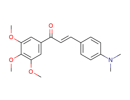 Molecular Structure of 127034-02-0 (2-Propen-1-one,
3-[4-(dimethylamino)phenyl]-1-(3,4,5-trimethoxyphenyl)-, (2E)-)