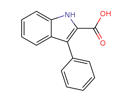 Molecular Structure of 6915-67-9 (3-PHENYL-1H-INDOLE-2-CARBOXYLIC ACID)