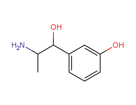 Molecular Structure of 7619-17-2 (3-(2-amino-1-hydroxypropyl)phenol)