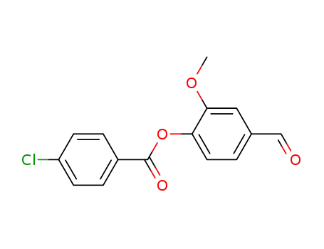 Molecular Structure of 321726-57-2 (4-FORMYL-2-METHOXYPHENYL 4-CHLOROBENZOATE)