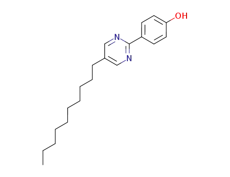 Molecular Structure of 102408-54-8 (Phenol, 4-(5-decyl-2-pyrimidinyl)-)