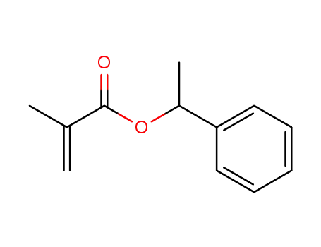 Molecular Structure of 19321-42-7 (2-Propenoic acid, 2-methyl-, 1-phenylethyl ester)