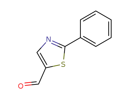 Molecular Structure of 1011-40-1 (2-PHENYL-1,3-THIAZOLE-5-CARBALDEHYDE)
