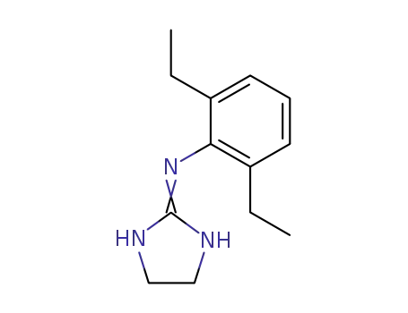 Molecular Structure of 747353-31-7 (Benzenamine, 2,6-diethyl-N-2-imidazolidinylidene- (9CI))