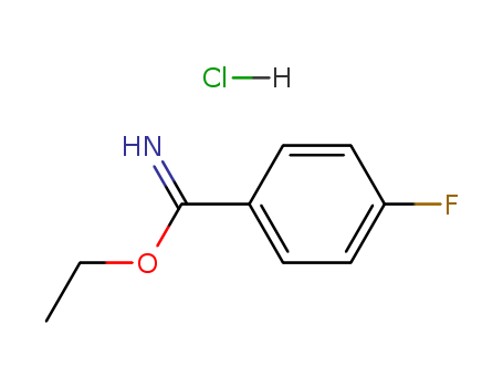 Benzenecarboximidic acid, 4-fluoro-, ethyl ester, hydrochloride