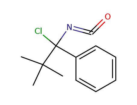 Molecular Structure of 39509-28-9 (Benzene, (1-chloro-1-isocyanato-2,2-dimethylpropyl)-)