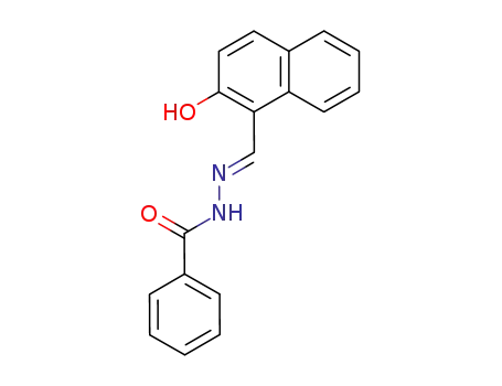 Molecular Structure of 15017-21-7 (2-hydroxy-1-naphthylaldehyde benzoyl hydrazone)