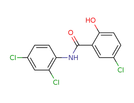 Molecular Structure of 6137-47-9 (5-chloro-N-(2,4-dichlorophenyl)-2-hydroxybenzamide)