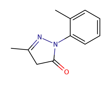 Molecular Structure of 29211-55-0 (5-methyl-2-(2-methylphenyl)-2,4-dihydro-3H-pyrazol-3-one)