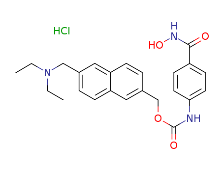 Carbamic acid, [4-[(hydroxyamino)carbonyl]phenyl]-, [6-[(diethylamino)methyl]-2-naphthalenyl]methyl ester, monohydrochloride