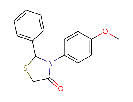 4-Thiazolidinone, 3-(4-methoxyphenyl)-2-phenyl-