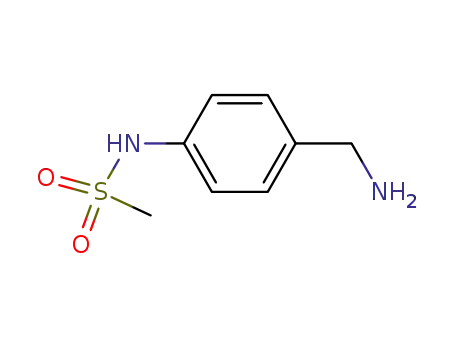 Molecular Structure of 129872-50-0 (4-(Methylsulfonylamino)benzylamine)