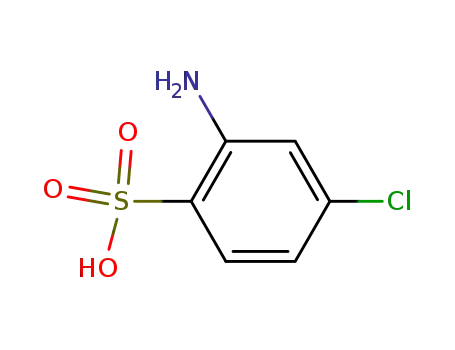 Molecular Structure of 3479-10-5 (2-Amino-4chlorobenzenesulfonic acid)