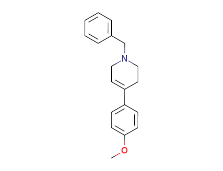 Molecular Structure of 13314-69-7 (1-Benzyl-4-(4-methoxyphenyl)tetrahydropyridine)
