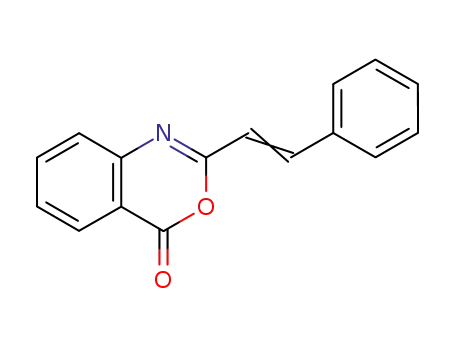 Molecular Structure of 18600-57-2 (2-(2-phenylethenyl)-4H-3,1-benzoxazin-4-one)