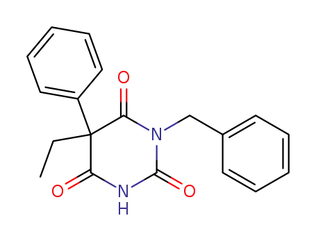Molecular Structure of 50884-83-8 (1-benzyl-5-ethyl-5-phenylpyrimidine-2,4,6(1H,3H,5H)-trione)