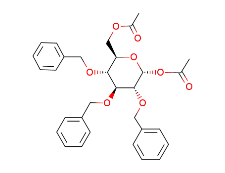 acetyl 6-O-acetyl-2,3,4-tri-O-benzyl-α-D-glucopyranoside