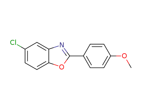 Molecular Structure of 891-15-6 (Benzoxazole, 5-chloro-2-(4-methoxyphenyl)-)