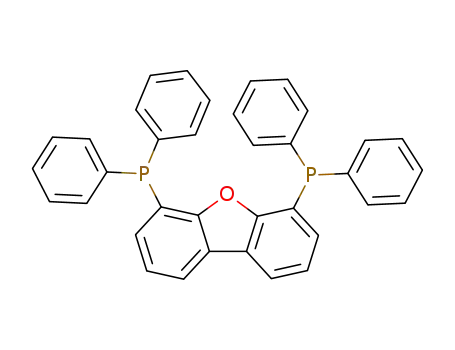 Molecular Structure of 133850-81-4 (4,6-Bis(diphenylphosphino) dibenzofuran, 98%)